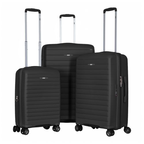 Набір валіз 2E Aero (L+M+S), чорні (2E-SPP-AERO-SET3-BK)