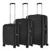 Набір валіз 2E Aero (L+M+S), чорні (2E-SPP-AERO-SET3-BK) - Зображення 1