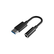 Переходник USB-C M to 3.5mm F 0.1m black Defender (63011)
