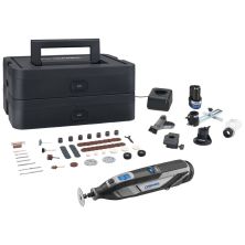 Гравер Dremel 8240 5/65 Platinum+ 12V, 2х2Ah, 5000-35000об/хв, 65 насадок ЗП, кейс 0.66кг (F.013.824.0JP)