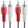 Кабель мультимедійний 2RCA to 2RCA 1.8m Vinga (RCA01-1.8) - Зображення 3
