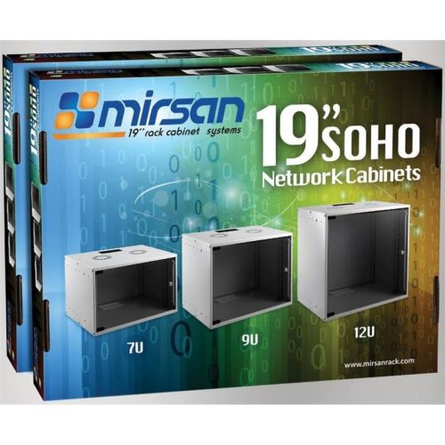 Шкаф настенный Mirsan SOHO 9U 19 535x300, RAL 7035 (MR.SOH09U30DE.02)
