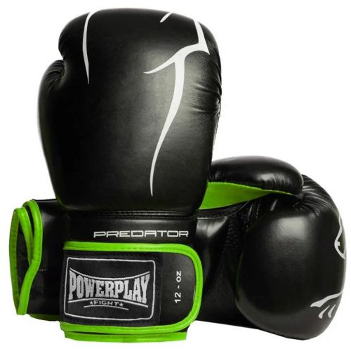 Боксерские перчатки PowerPlay 3018 12oz Black/Green (PP_3018_12oz_Black/Green)