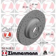 Тормозной диск ZIMMERMANN 150.3408.52