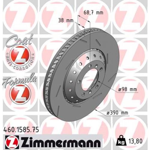 Гальмівний диск ZIMMERMANN 460.1585.75