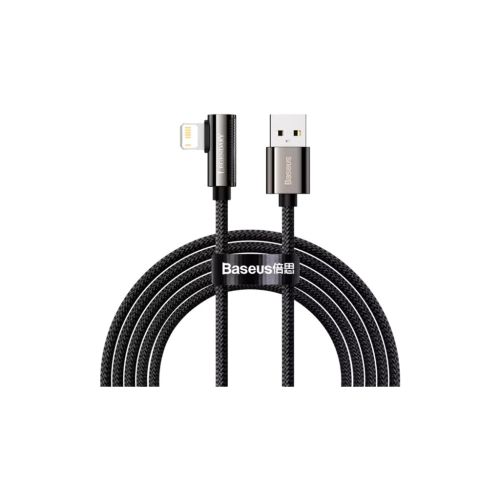 Дата кабель USB 2.0 AM to Lightning 2.0m CALCS 2.4A 90 Legend Series Elbow Black Baseus (CALCS-A01)