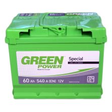 Аккумулятор автомобильный GREEN POWER Standart 60Ah (+/-) (540EN) (22359)