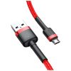 Дата кабель USB 2.0 AM to Micro 5P 2.0m 1.5A Red Baseus (CAMKLF-C09) - Зображення 2