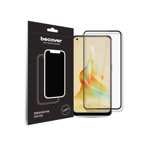 Скло захисне BeCover Oppo Reno8 T Black (709771)