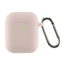 Чохол для навушників Armorstandart Ultrathin Silicone Case With Hook для Apple AirPods 2 Pink Sand (ARM59689)