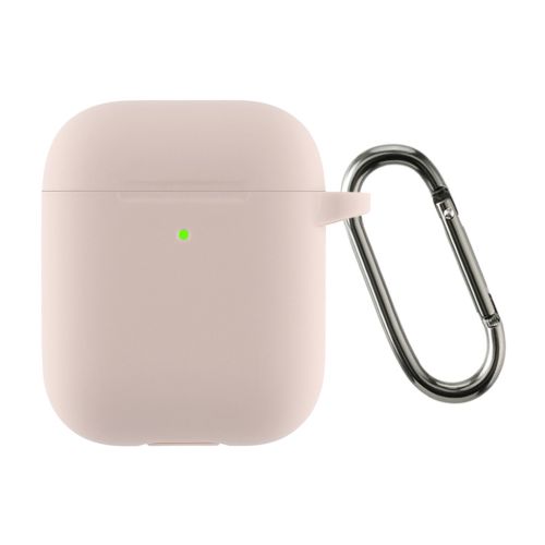 Чехол для наушников Armorstandart Ultrathin Silicone Case With Hook для Apple AirPods 2 Pink Sand (ARM59689)