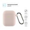 Чехол для наушников Armorstandart Ultrathin Silicone Case With Hook для Apple AirPods 2 Pink Sand (ARM59689) - Изображение 1