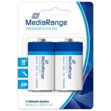 Батарейка Mediarange D LR20 1.5V Premium Alkaline Batteries, Mono, Pack 2 (MRBAT109)