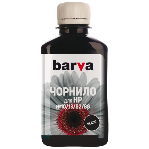 Чернила Barva HP 10/13/82/88,180 мл, Black, pigmented (H10-672)