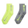 Шкарпетки Nike U NK MLTPLIER CRW 2PR - 144 SX7557-929 34-38 2 пари Сірий/Салатовий (195868374643) - Зображення 2