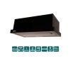 Витяжка кухонна Ventolux GARDA 60 BK (700) LED 2S - Зображення 2