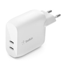 Зарядное устройство Belkin 40W 2хUSB-С PD white (WCB006VFWH)