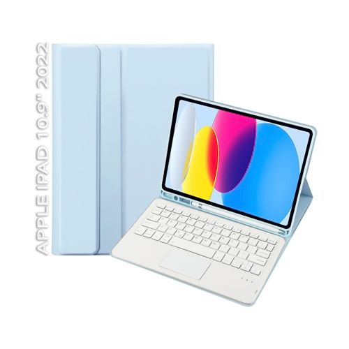 Чехол для планшета BeCover Keyboard+TouchPad Apple iPad 10.9 2022 Light Blue (712378)