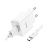 Зарядное устройство HOCO C106A Leisure USB + cable USB to USB-C 10.5W White (6931474783912) - Изображение 3