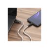 Дата кабель USB 2.0 AM to USB-C 1.0m 3A silicone BX42 white BOROFONE (6931474736772) - Изображение 3