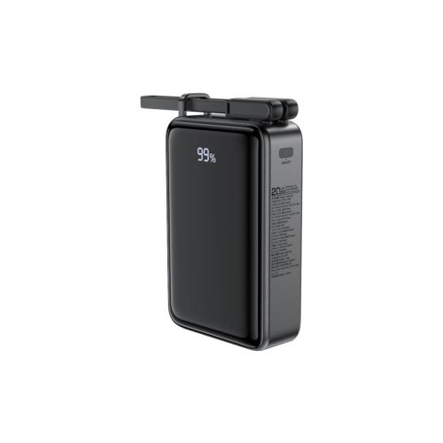 Батарея универсальная Acefast 20000mAh 67W PD/3.0, 20В/3.35A Type-C, USB-A, with cable, Li-ion M4 Black (6974316282723)