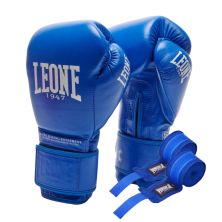 Боксерские перчатки Leone GN111 The Greatest Blue 16 унцій (GN111_Blue_16oz)