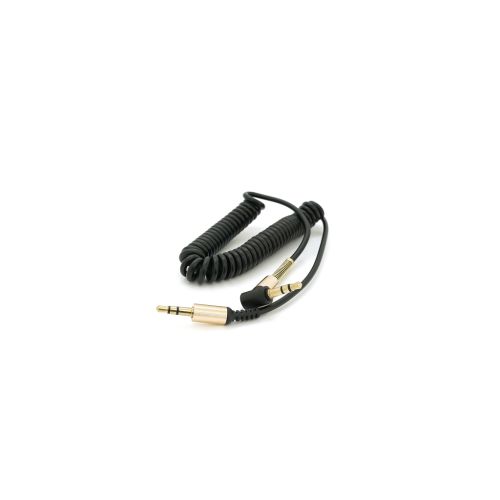 Кабель мультимедійний 3.5mm M to 3.5mm M 1.5m 90° corner black Voltronic (YT-AUXSGJ(M)/(M)-1.5-B)