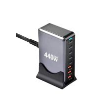 Зарядний пристрій XoKo 2xUSB-С PD100W + 3xUSB-С PD65W + 3xUSB QC18W 440W GaN (QC-400) Зарядний пристрій XoKo 2xUSB-С PD100W + 3xUSB-С PD65W + 3xUSB QC18W 440W GaN (QC-400)