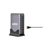 Зарядний пристрій XoKo 2xUSB-С PD100W + 3xUSB-С PD65W + 3xUSB QC18W 440W GaN (QC-400) - Зображення 3