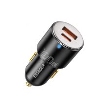 Зарядное устройство Essager 1xUSB-C 100W + 1xUSB black (ECCAC-QTZ01) Зарядное устройство Essager 1xUSB-C 100W + 1xUSB black (ECCAC-QTZ01)