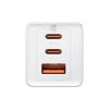 Зарядное устройство Baseus 2xUSB-C 65W + 1xUSB GaN + cable USB-C to USB-C 100W 1.0m white (CCGP120202) - Изображение 3