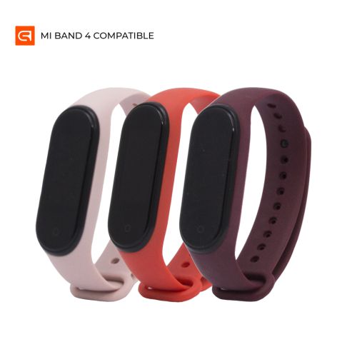Ремінець до фітнес браслета Armorstandart комплект 3шт Xiaomi Mi Band 4/3 Coral Rib (ARM56669)