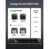Карман внешний Ugreen USB-C to M.2 B-Key/M+B Key SSD 5Gbps SATA 3.0 aluminum 0.5m (10903) - Изображение 1
