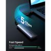 Карман внешний Ugreen USB-C to M.2 B-Key/M+B Key SSD 5Gbps SATA 3.0 aluminum 0.5m (10903) - Изображение 2