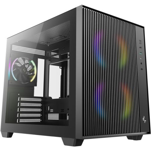 Корпус для ПК Deepcool CG330 Mesh 3F Black (R-CG330MESH-BKANM3-G)