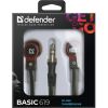 Навушники Defender Basic 619 Black-Red (63619) - Зображення 2