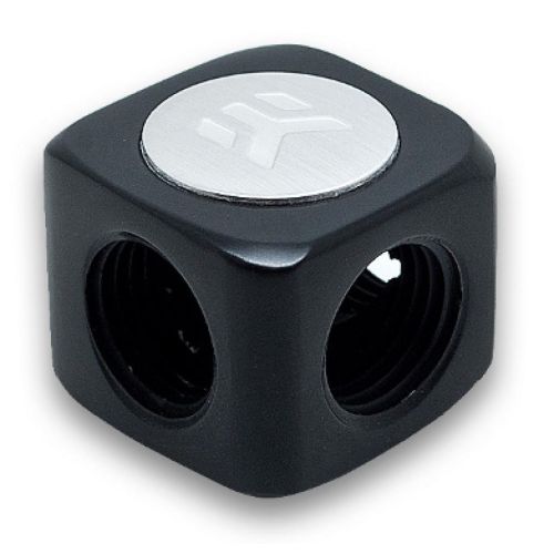 Фитинг для СЖО Ekwb EK-AF T-Splitter 3F G1/4 - Black (3831109847107)