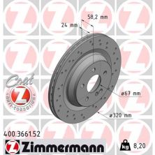 Тормозной диск ZIMMERMANN 400.3661.52