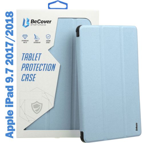 Чохол до планшета BeCover Tri Fold Soft TPU Silicone Apple iPad 9.7 2017/2018 A1822/A1823/A1893/A1954 Light Blue (708512)