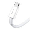 Дата кабель USB 2.0 AM to Type-C 2.0m 3A White Baseus (CATYS-A02) - Зображення 3
