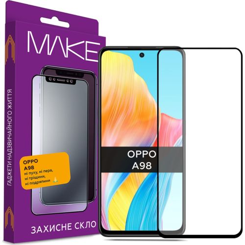 Стекло защитное MAKE Oppo A98 (MGF-OA98)