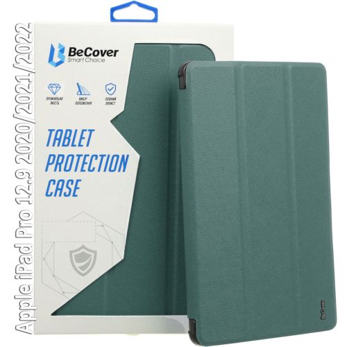 Чехол для планшета BeCover Tri Fold Soft TPU Silicone Apple iPad Pro 12.9 2020/2021/2022 Dark Green (709713)