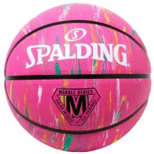 Мяч баскетбольный Spalding Marble Series рожевий, мультиколор Уні 5 84417Z (689344406725)