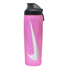 Пляшка для води Nike Refuel Bottle Locking Lid 24 OZ рожевий, чорний, сріблястий 709 мл N.100.7668.637.24 (887791745026)