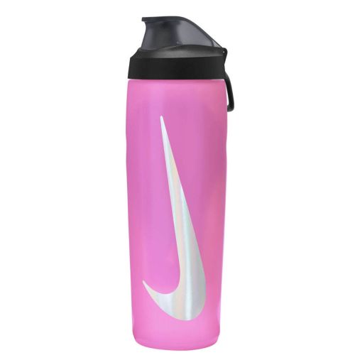 Пляшка для води Nike Refuel Bottle Locking Lid 24 OZ рожевий, чорний, сріблястий 709 мл N.100.7668.637.24 (887791745026)