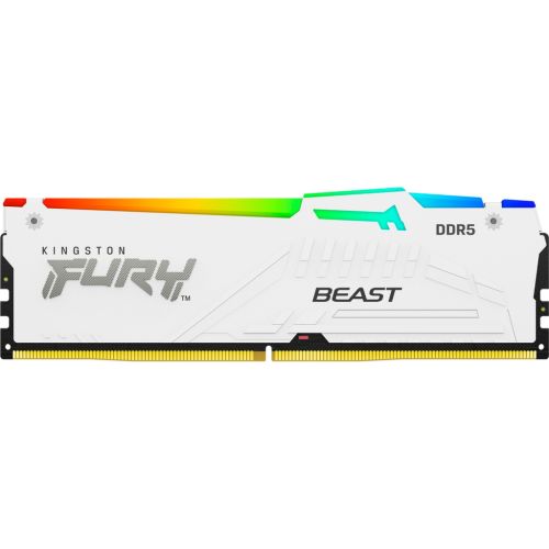 Модуль памяти для компьютера DDR5 16GB 6400 MHz Beast White RGB XMP Kingston Fury (ex.HyperX) (KF564C32BWA-16)