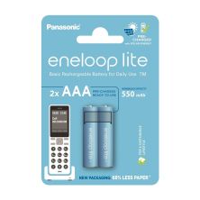 Акумулятор Panasonic AAA Eneloop 550mAh Lite NI-MH * 2 (BK-4LCCE/2DCP)