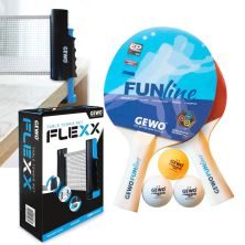 Комплект для настольного тенниса Gewo Double-Fun + сітка Flexx (103360000) (931293)