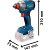 Гайковерт Bosch GDX 18V-285 18V, до 3600об/мин, 285Нм, квадрат 1/2, 1.1кг (0.601.9N2.120) - Изображение 1