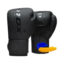 Боксерские перчатки RDX F6 Kara Matte Black 6 унцій (BGR-F6MB-6OZ)